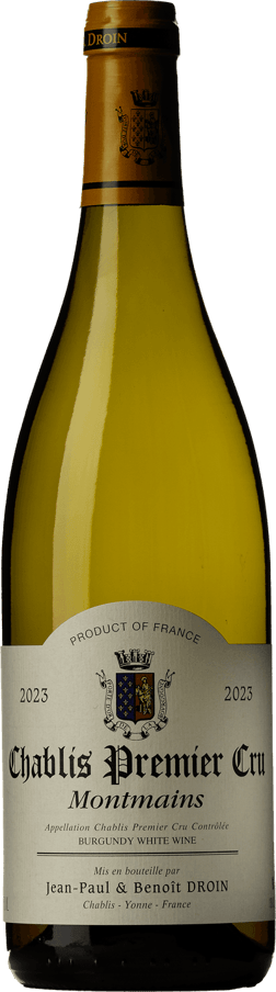 En glasflaska med Château de Tracy Pouilly Fumé 2022, ett vitt vin från Bourgogne i Frankrike