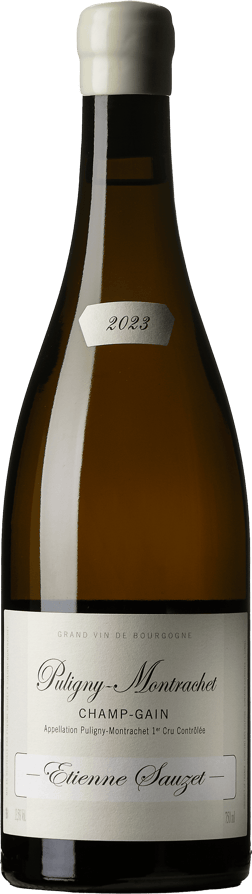 En glasflaska med Domaine des Marrans Chiroubles Aux Côtes 2022, ett vitt vin från Bourgogne i Frankrike