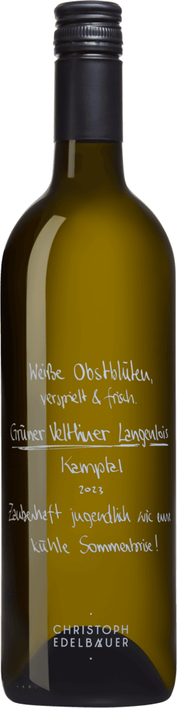 En glasflaska med Cavallotto Dolcetto d'Alba Vigna Scot 2022, ett vitt vin från Niederösterreich i Österrike
