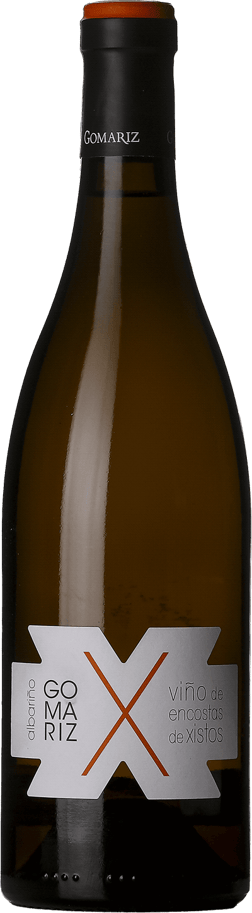 En lättare glasflaska med Coto de Gomariz X Albariño 2022, ett vitt vin från Spanien