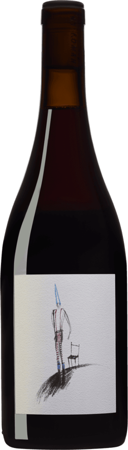 En glasflaska med Pino Román Tinto País 2023, ett rött vin från Région del Sur i Chile