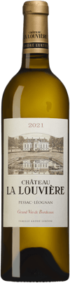 En glasflaska med Paul Jaboulet Domaine de Thalabert Crozes Hermitage, ett vitt vin från Bordeaux i Frankrike